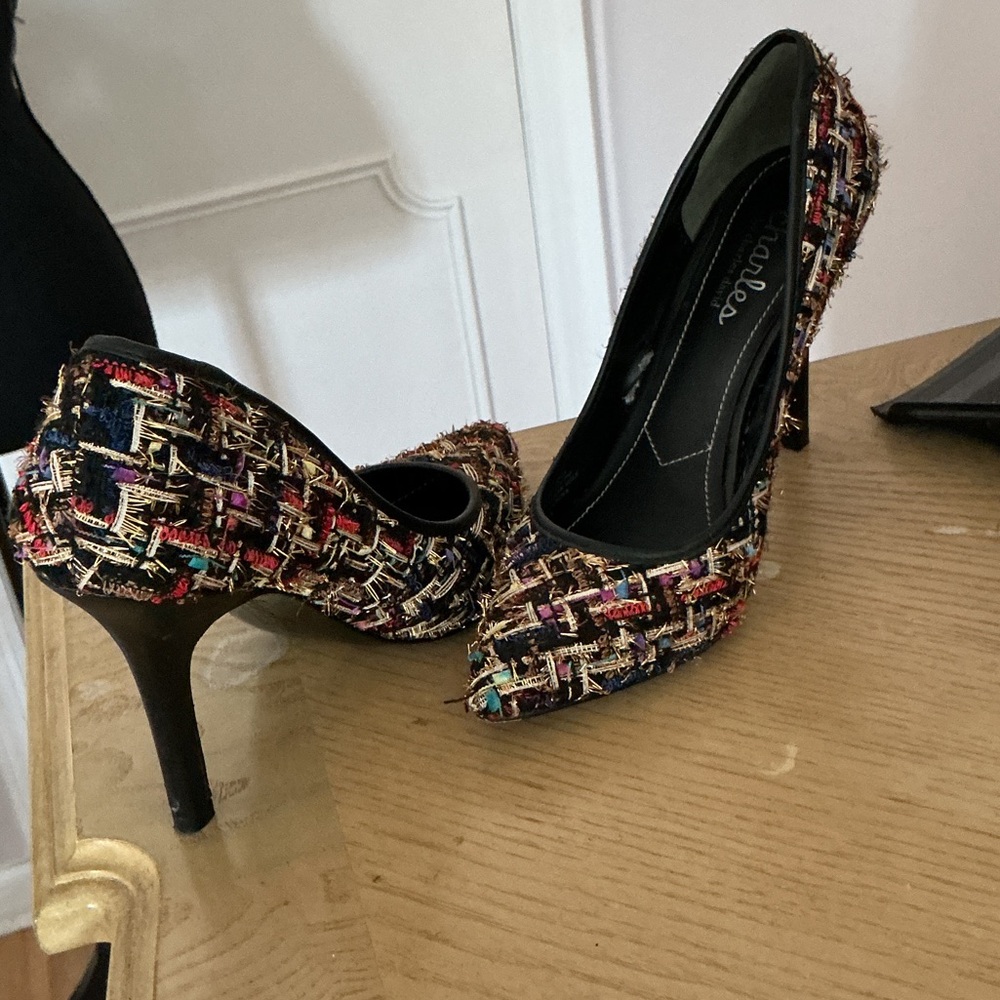 Charles By Charles David Colorful Tweed Heels